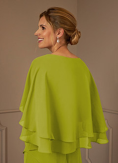 Azazie OHara Abiti per la Madre della Sposa Abito A-Line in Chiffon con Scollo a V Citronella image7