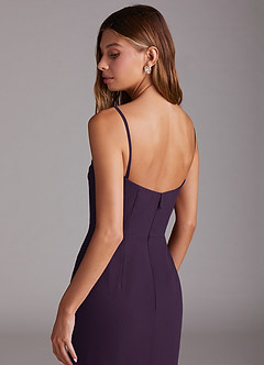 Azazie Saige Bridesmaid Dresses Plum A-Line Off the Shoulder Chiffon Convertible Dress image9