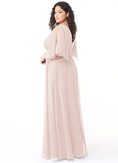 Azazie Temeka Bridesmaid Dresses A-Line Ruched Chiffon Floor-Length Dress image9