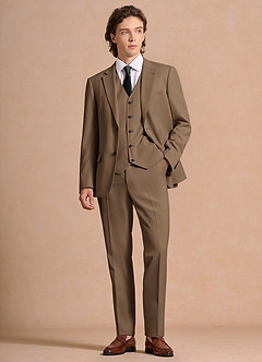 front James Truffle Structured Stretch Dress Pants