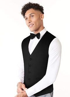 front Stretch Satin Vest