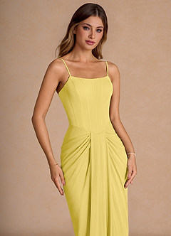 Vestido Amarillo Pastel Maxi Anais image6