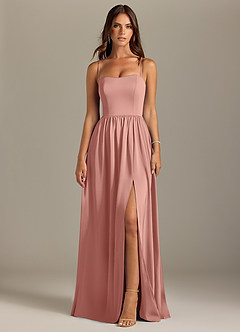 Azazie Calianna Bridesmaid Dresses Rosette A-Line Off the Shoulder Stretch Satin Convertible Dress image9