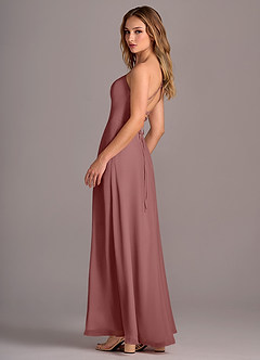 Azazie Mei Bridesmaid Dresses Desert Rose A-Line Chiffon Dress image5