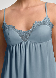 front Nuisette de mariée en satin et dentelle