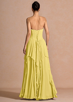 Kerensa Pastel Yellow Maxi Dress image2