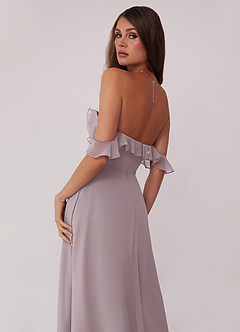 Barbie ♥ Azazie Bridesmaid Dresses Dusk A-Line Off the Shoulder Chiffon Convertible Dress image5