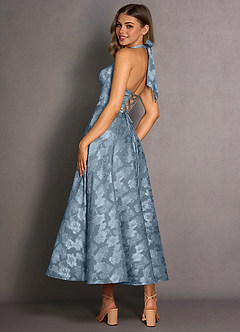 Isabeau Dusty Blue Midi Dress image2