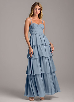 Azazie Alanna Bridesmaid Dresses Twilight A-Line Sweetheart Neckline Chiffon Dress image1