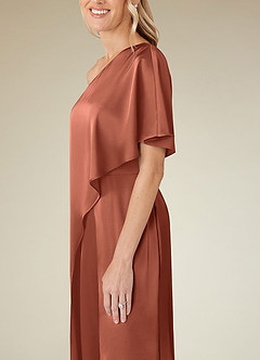 Azazie Hagretta Klänningar till brudens mor Klänning Jumpsuit/byxdräkt i Stretch Satin Lera image7