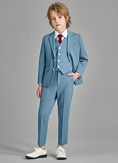 front Boy's Matte Satin Pre-Tie