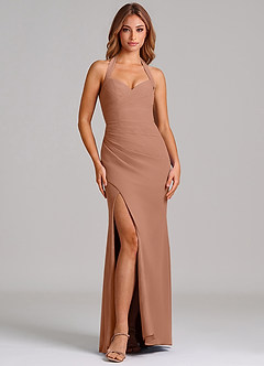 Azazie Emeria Suknie dla druhen Syrena Dekolt w kształcie serca Szyfon Do ziemi Sukienka image3