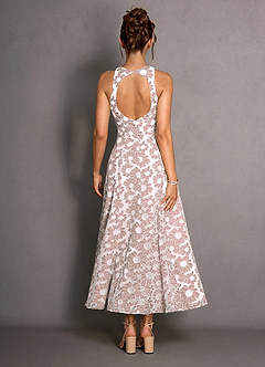 Selira Pink And White Maxi Dress image3