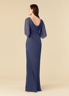 Azazie Magdalene Mother of the Bride Dresses Stormy Sheath Sequins Mesh Dress image3