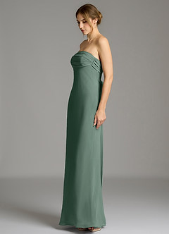 Azazie Ailanie Jurken voor bruidsmeisjes Jurk van Chiffon met Zeemeermin Strapless Zeemos image4