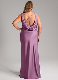 Azazie Rylina Bridesmaid Dresses Wisteria Mermaid Stretch Satin Dress image8
