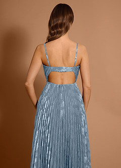 Maxi jurk Audrina Stoffig Blauw image7