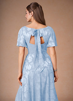 Sasha Powder Blue A-Line Maxi Dress image5