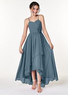 Azazie Catalina Junior Twilight A-Line Ruched Chiffon Dress image1