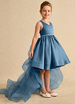Azazie Julietta vestidos de niña de las flores Vestido de Bermudas de Tul de Princesa con Convertible image3