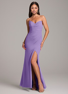 Azazie Yola Bridesmaid Dresses Tahiti Sheath Pleated Chiffon Convertible Dress image1