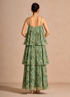 Itasca Green Floral Maxi Dress image2
