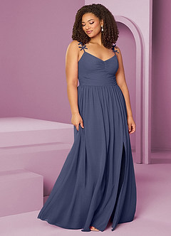 Barbie ♥ Azazie Bridesmaid Dresses Stormy A-Line Pleated Chiffon Dress image4