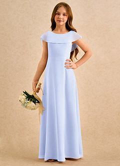 Azazie Kittie Girls Formal Abiti da Ragazza di Fiori Abito A-Line in Chiffon Lavanda image5