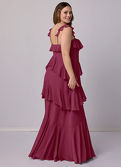 Barbie ♥ Azazie Vestidos de madrinha de casamento Vestido Amora de Chiffon de Linha A com Decote em coração image10