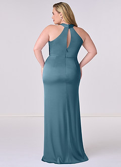 Barbie ♥ Azazie Bridesmaid Dresses Bermuda Sheath Stretch Satin Dress image8