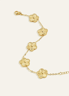 front Armband mit Blumen-Charm