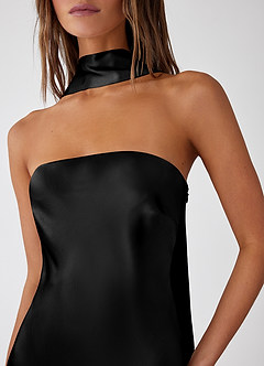 Serendipity Black 100% Washable Silk Maxi Dress image3