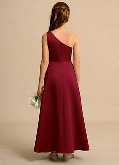 Azazie Taffy Girl Flower Girl Klänningar Klä A-Line i Matt satäng Spets image2