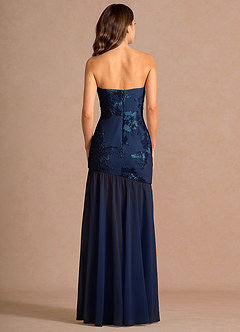 Maxi jurk Nerissa Marine image7