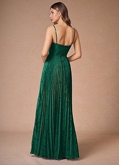Akiko Hunter Green Pleated Maxi Dress image2