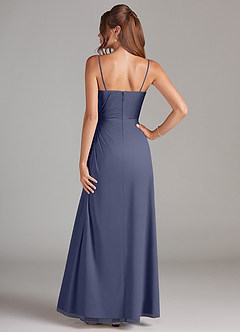 Azazie Aliani Suknie dla druhen Osłona Bez ramiączek Szyfon Do ziemi Sukienka image3