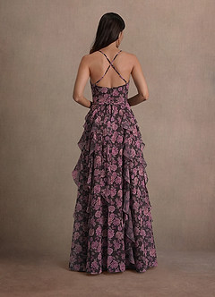Vestido Lila Multicolor Largo Karin image5