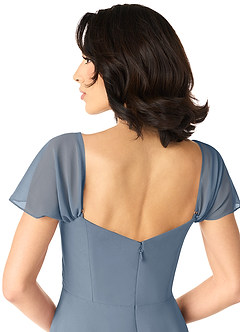 Azazie Tancie Bridesmaid Dresses Twilight A-Line Off the Shoulder Chiffon Convertible Dress image5