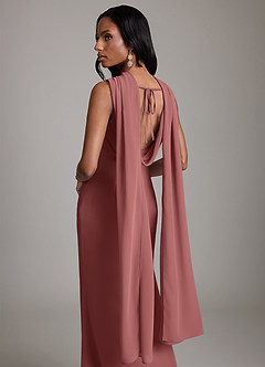 Azazie Linelle Bridesmaid Dresses Amethyst Mermaid Pleated Chiffon Dress image9