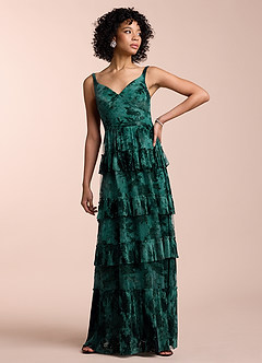Cammy Teal Ruffle Maxi Dress image2