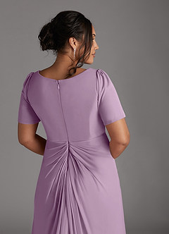 Azazie Bessie Mother of the Bride Dresses Wisteria A-Line Pleated Mesh Dress image10