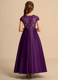 Azazie Bunny Junior Formal vestidos de niña de las flores Vestido de Uva de Encaje de Princesa image2