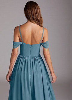 Azazie Calianna Bridesmaid Dresses Bermuda A-Line Off the Shoulder Chiffon Convertible Dress image9