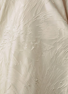 Azazie Tallulah Vestidos de novia Vestido de Blanco Antiguo de Jacquard Floral de Corte en A con Sin tirantes image6