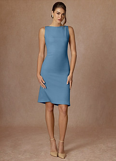 Kennedy Steel Blue Structured Stretch Dress