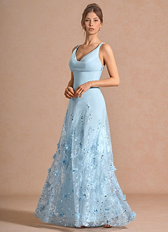 Valora Blue Maxi Dress image3