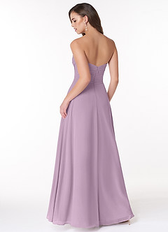 Azazie Arabella Allure Brautjungfernkleider Wandelbar A-Linie Herzausschnitt Chiffon Kleid Blauregen image2