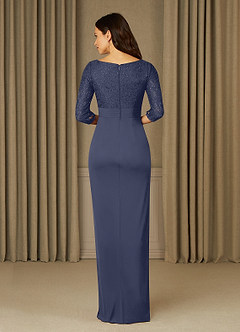 Azazie Macie Mother of the Bride Dresses Stormy Sheath Scoop Sequins Lace Dress image2