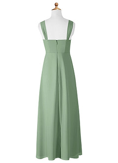 Azazie Denice Junior Matcha A-Line Chiffon Dress image9