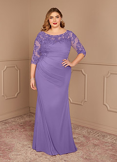 Azazie Alisondra Mother of the Bride Dresses Tahiti Sheath Scoop Lace Lace Dress image8